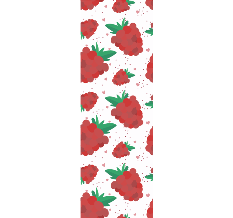 Estore de rolo modernos padrão de frutas em aquarela - TenStickers