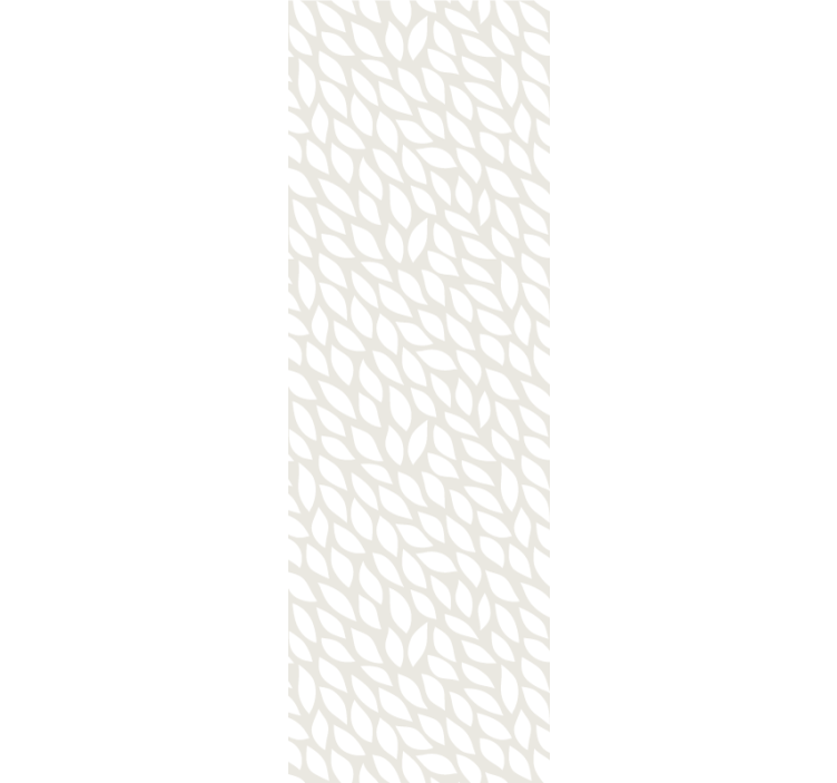 Estore de rolo modernos folhas brancas sobre cinza - TenStickers