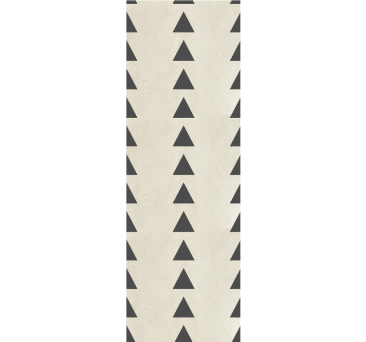 Estore de rolo modernos triângulos cinza escuro desgastados - TenStickers