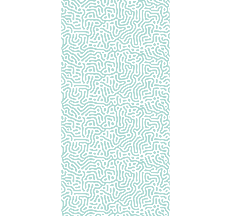 Estore de rolo modernos padrão natural verde e branco - TenStickers