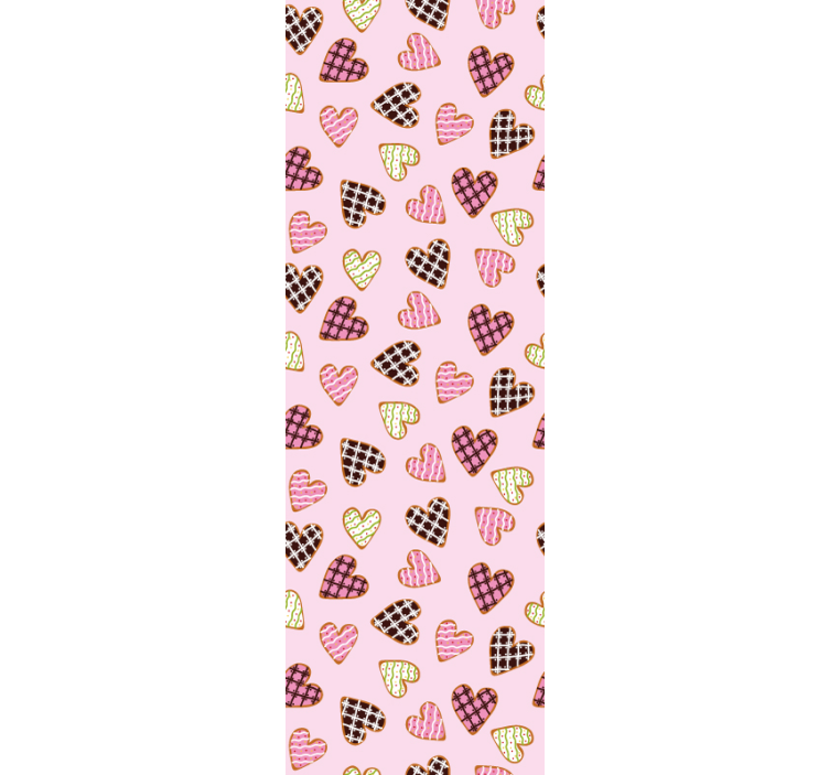 Estore de rolo modernos biscoitos de coração fofos - TenStickers