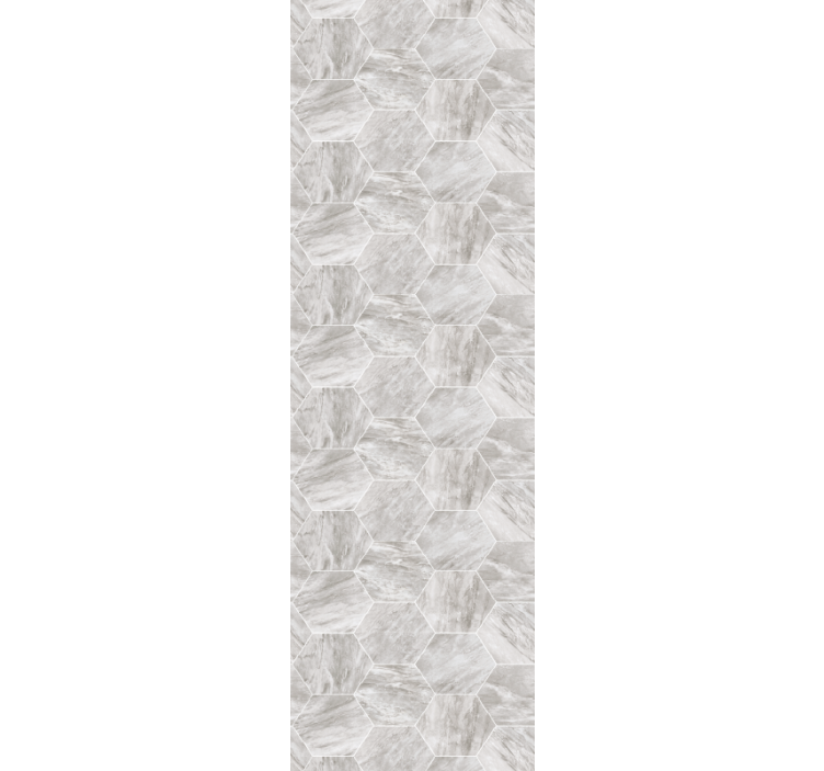 Estore de rolo cinzento padrão hexagonal de mármore dourado - TenStickers