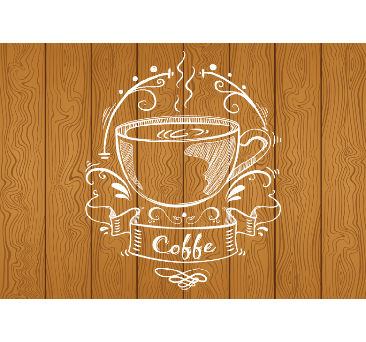 Estore de rolo para cozinha painéis de madeira café - TenStickers