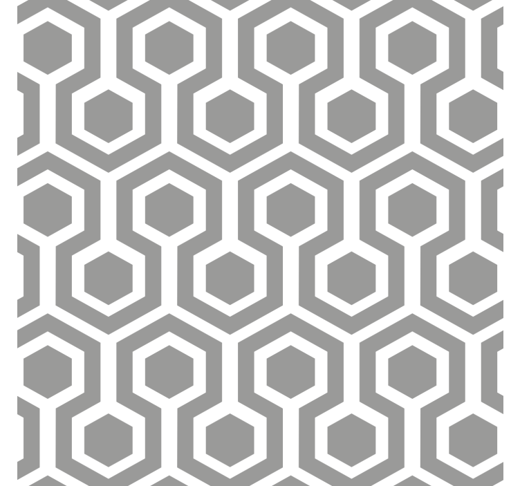 Estore de rolo cinzento padrão hexagonal cinza - TenStickers
