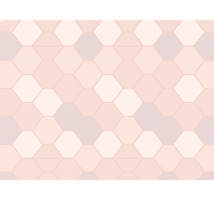 Estore de rolo rosa figuras abstratas modernas em rosa - TenStickers