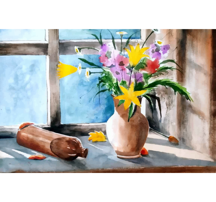 Estore de rolo para cozinha plantas vintage - TenStickers