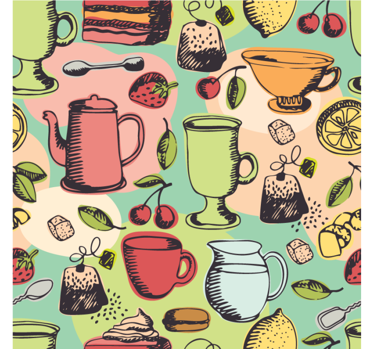 Estore de rolo para cozinha alimentos na cozinha - TenStickers