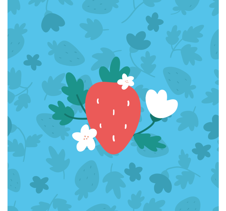 Estore de rolo para cozinha padrão de frutas e flores - TenStickers