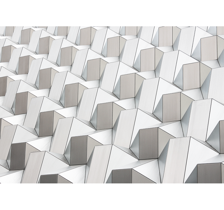 Estore de rolo branco padrão cinza 3d - TenStickers