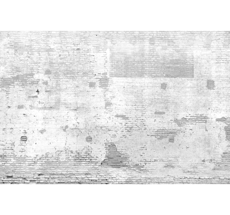 Estore de rolo branco parede velha branca - TenStickers