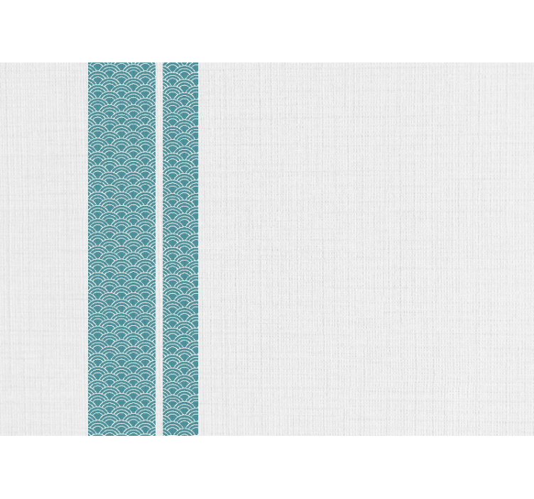 Estore de rolo branco listras azuis minimalistas - TenStickers