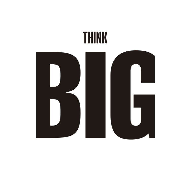 Estore de rolo para sala pense grande - TenStickers