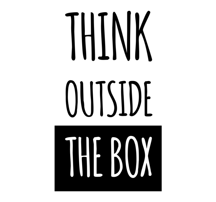 Estore de rolo para sala pense fora da caixa - TenStickers