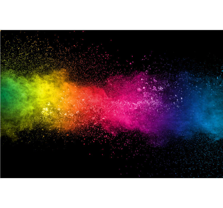 Estore de rolo para sala splash multicolorido - TenStickers