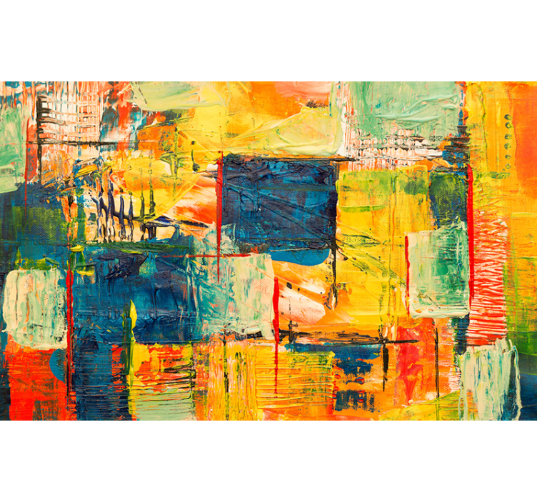 Estore de rolo para sala mosaico colorido - TenStickers