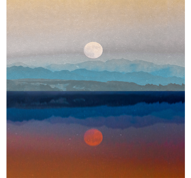 Estore de rolo para sala design lindo de lua - TenStickers