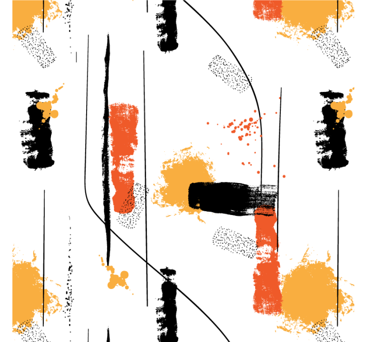 Estore de rolo para sala arte abstrata linear - TenStickers