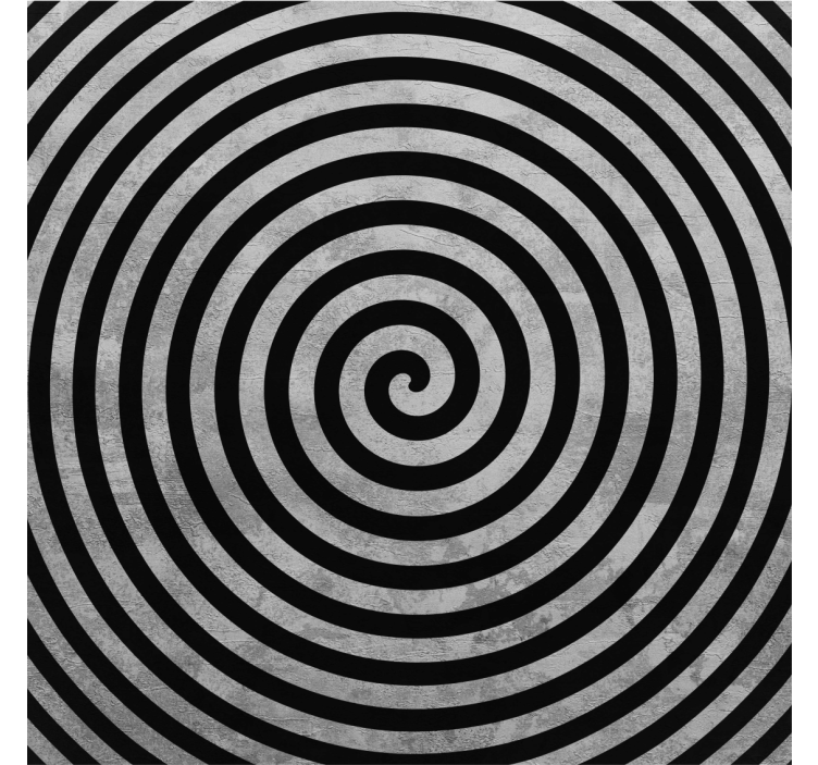 Estore de rolo para sala espiral preto e branco - TenStickers