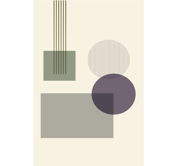 Estore de rolo para sala formas geométricas suaves - TenStickers