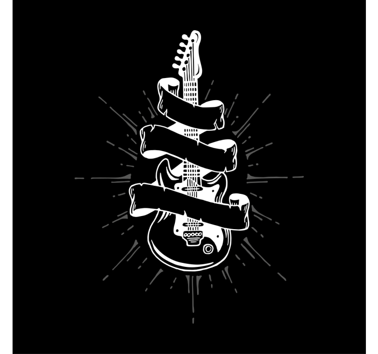 Estore de rolo para sala guitarra - TenStickers