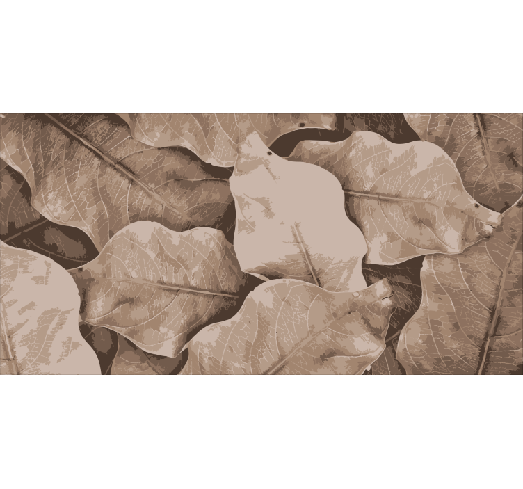 Estore de rolo para sala folhas secas bege - TenStickers