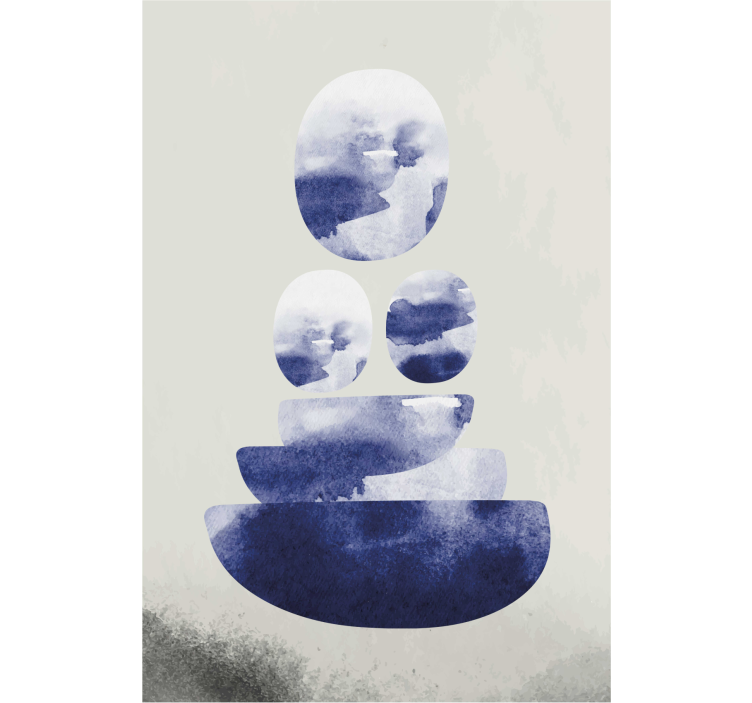 Estore de rolo para sala forma azul - TenStickers