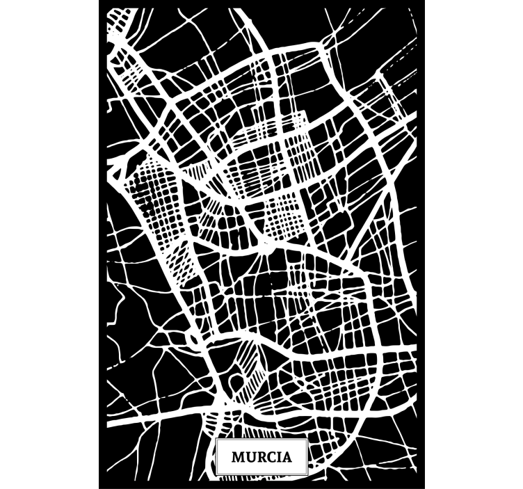 Estore de rolo para sala mapa topográfico de murcia - TenStickers