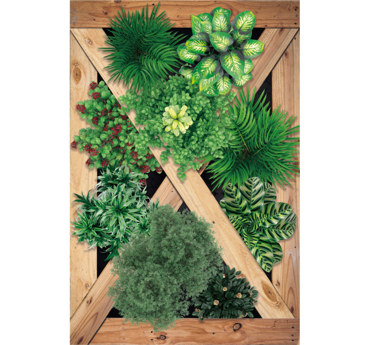 Estore de rolo para sala jardim rústico - TenStickers