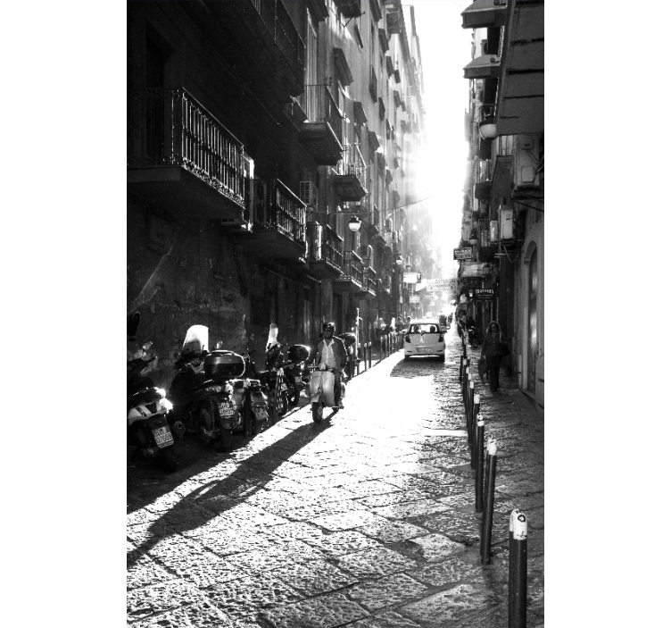 Estore de rolo para sala naples vintage - TenStickers