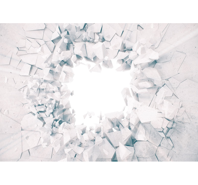 Estore de rolo branco formas geométricas explosivas - TenStickers