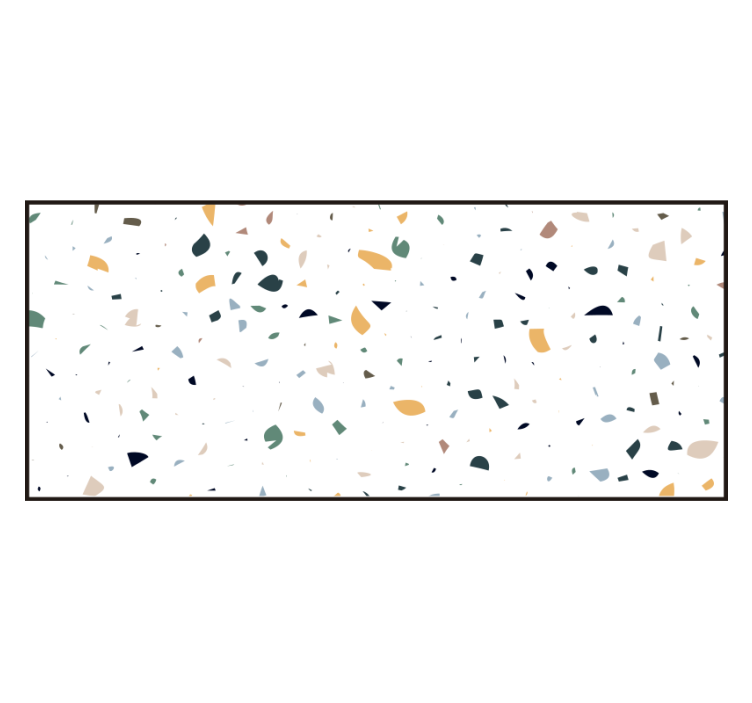 Estore de rolo branco terrazzo branco - TenStickers
