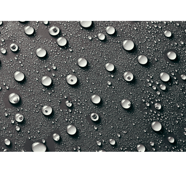 Estore de rolo preto fundo cinza banheiro com bolhas - TenStickers