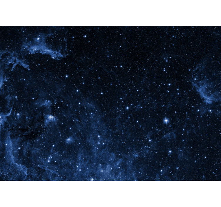 Estore de rolo preto mural galáctico com constelações - TenStickers