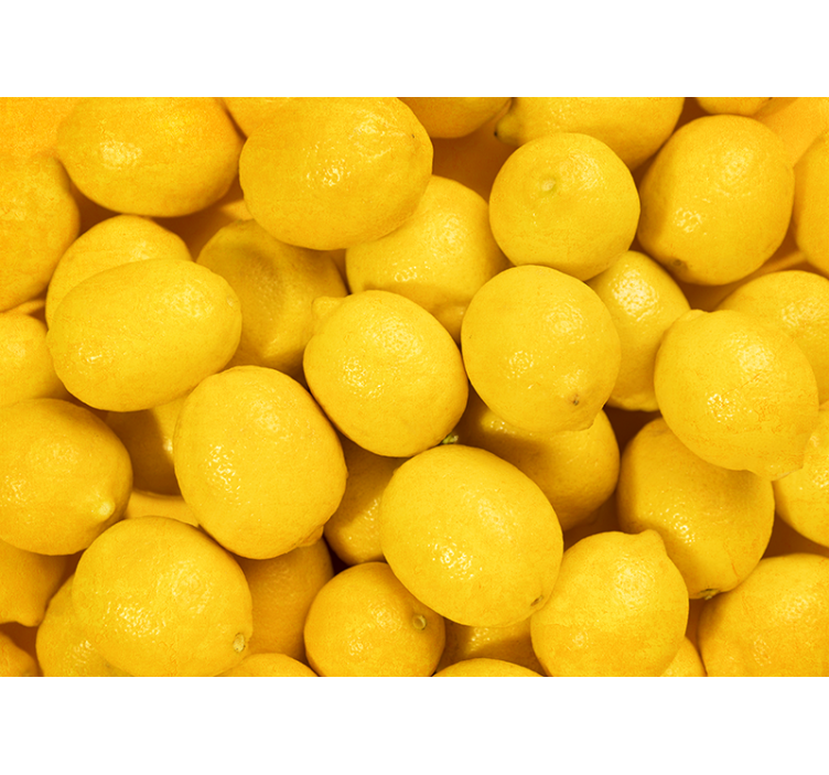 Estore de rolo amarelo limões - TenStickers