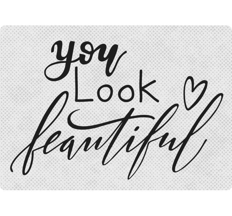 Estore de rolo cinzento você está linda - TenStickers