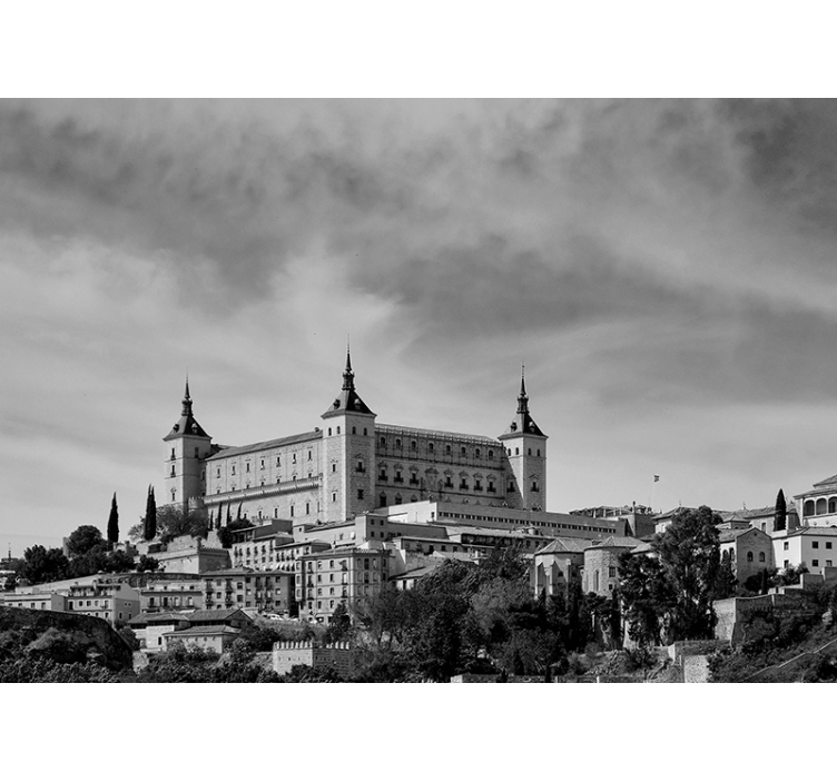 Estore de rolo cinzento alcázar de toledo - TenStickers