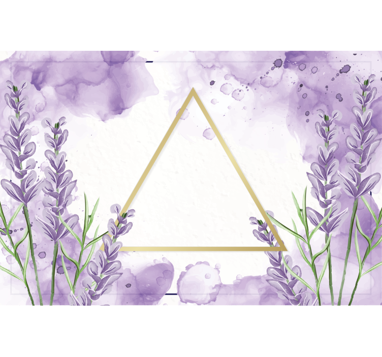 Estore de rolo roxo triângulo digital lavanda - TenStickers