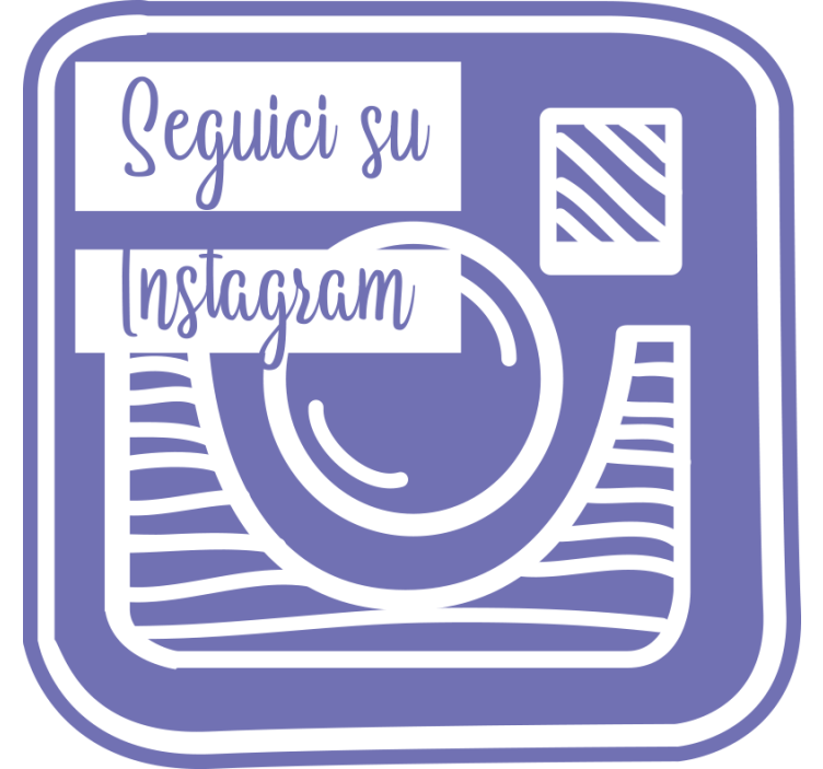 Estore de rolo roxo nossa publicidade no instagram - TenStickers