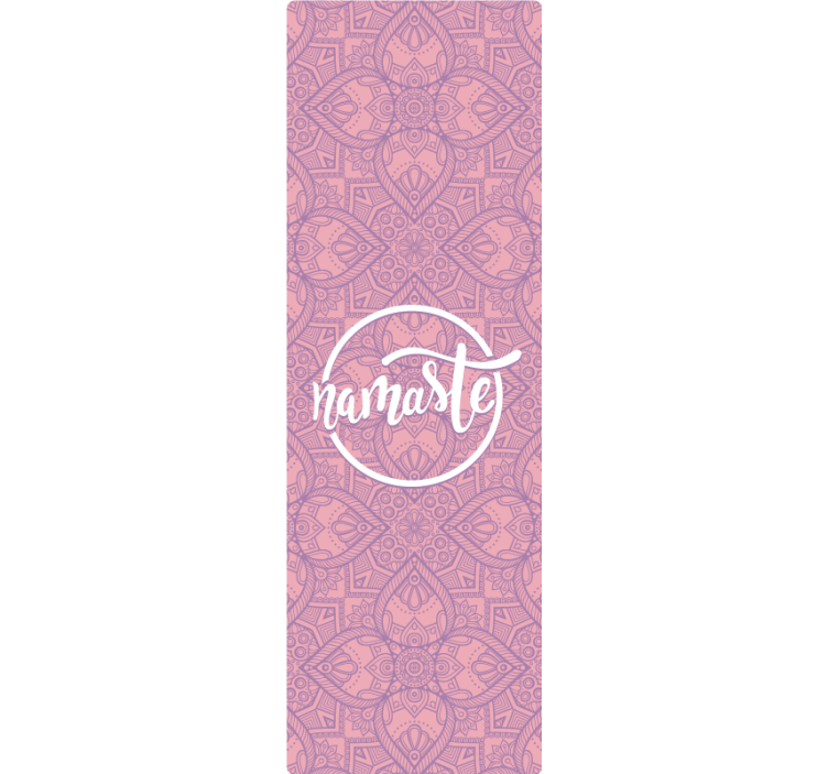 Estore de rolo roxo para yoga namastê - TenStickers