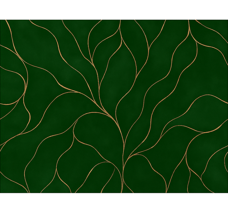 Estore de rolo modernos textura de mármore verde e dourado - TenStickers