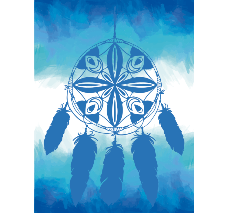 Estore de rolo azul sonhos ornamentais - TenStickers