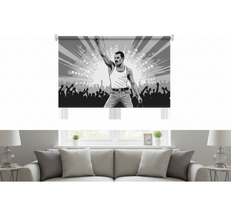 Estore de rolo para sala freddie em wembley - TenStickers