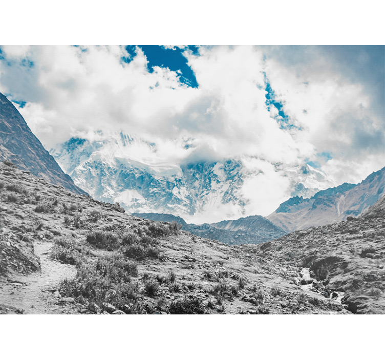 Estore de rolo para sala passagem salkantay neve - TenStickers