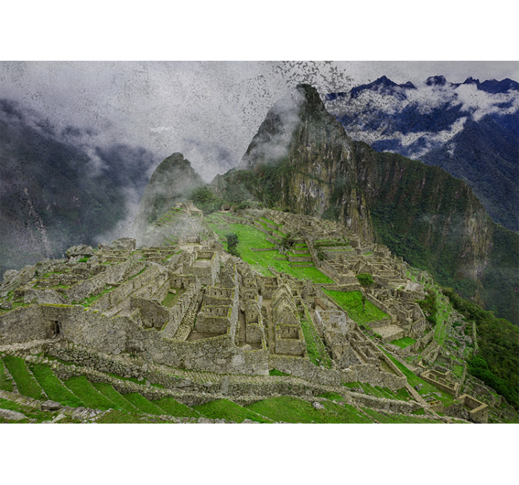 Estore de rolo para sala machu picchu - TenStickers