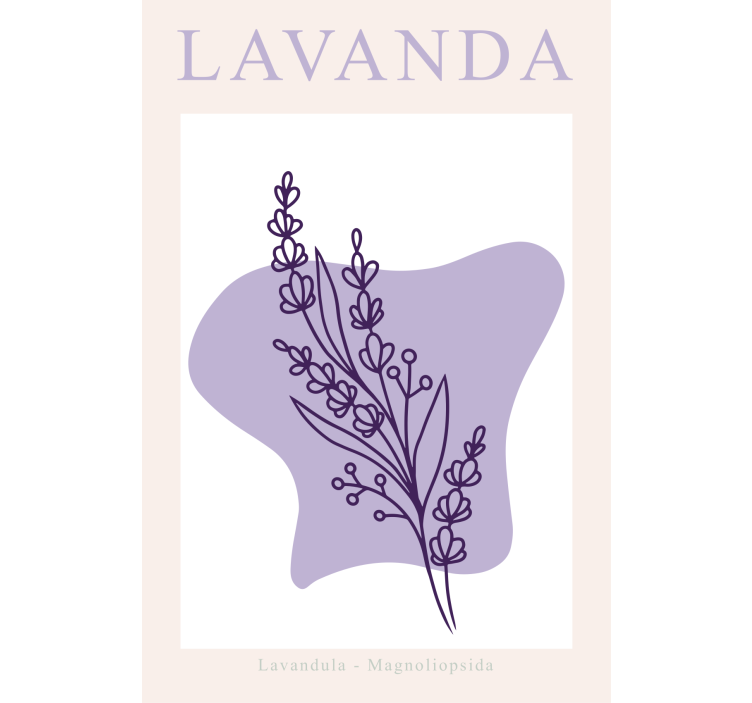 Estore de rolo para sala lavanda minimalista - TenStickers