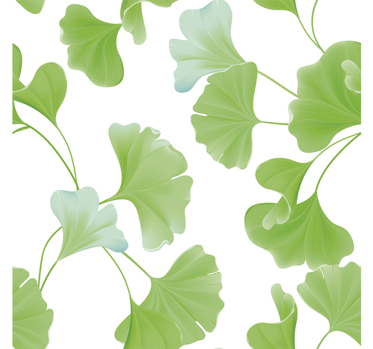 Estore de rolo para sala folhas de ginkgo verde - TenStickers