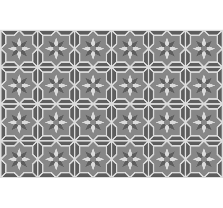 Estore de rolo cinzento geométrico com fundo cinza suave - TenStickers