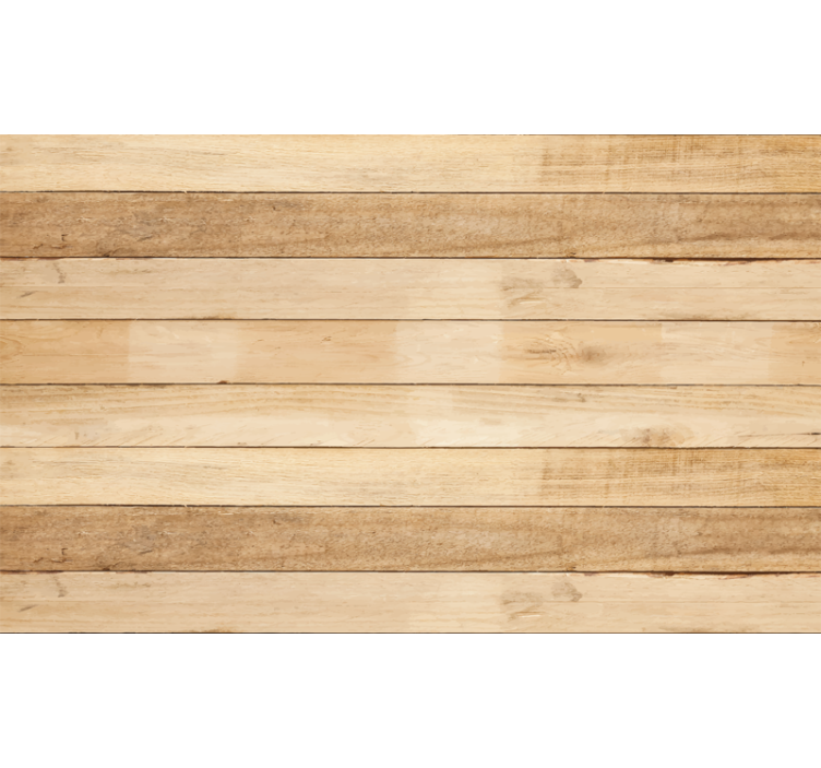 Estore de rolo bege com tábuas de madeira clara - TenStickers