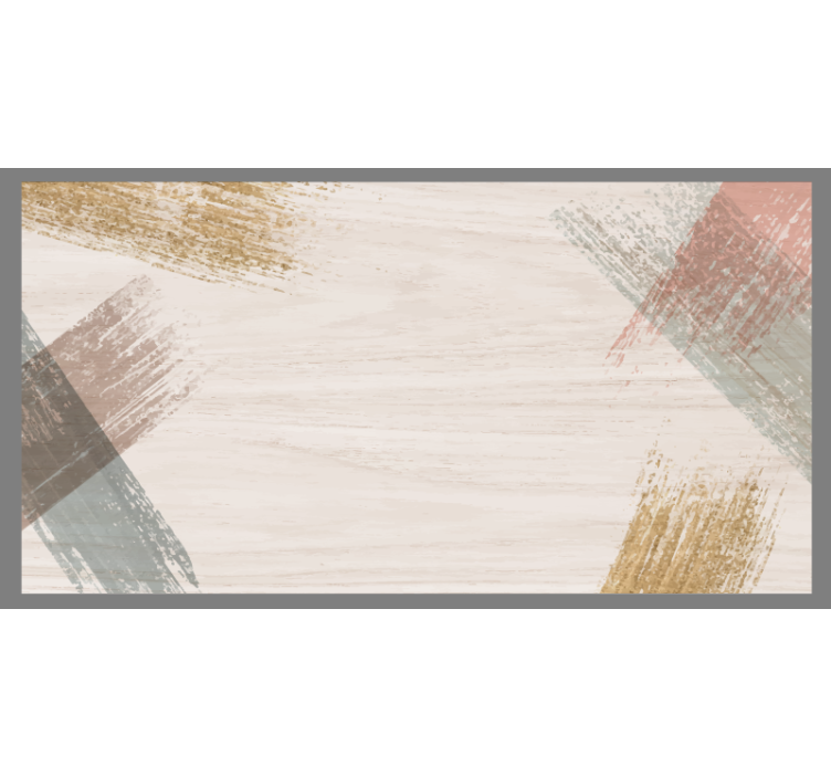 Estore de rolo bege com estampa de bloco de madeira - TenStickers