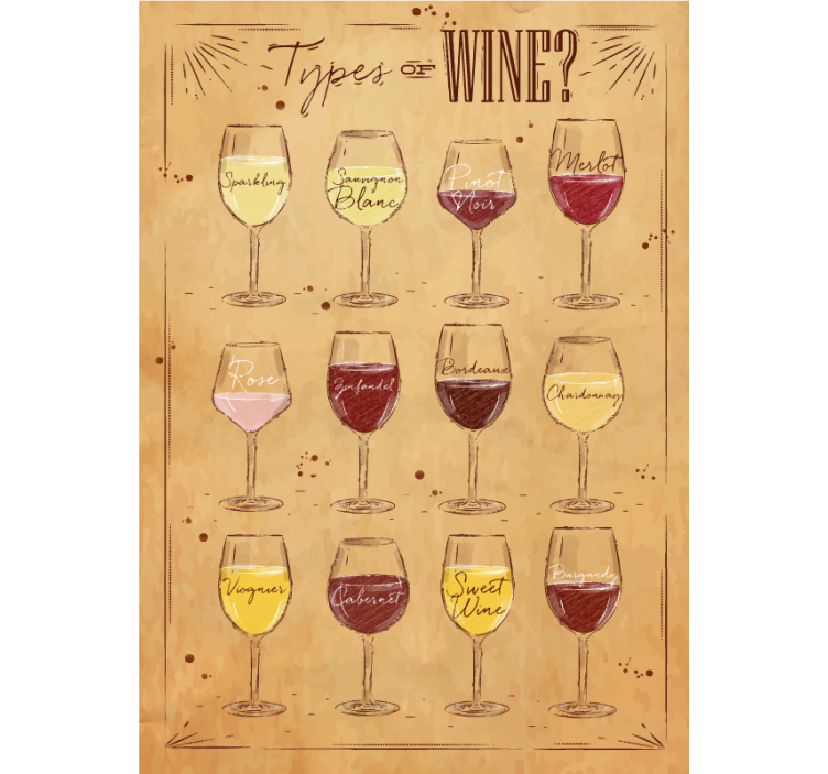 Estore de rolo bege tipo de vinhos bege - TenStickers